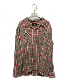 RRL（ダブルアールエル）の古着「チェックツイルキャンプシャツ」｜グリーン