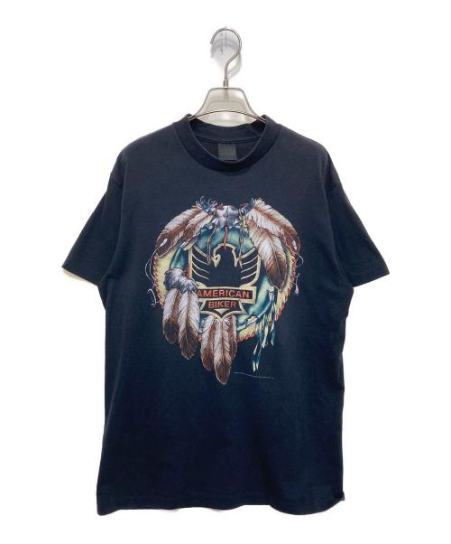 3D EM BLEM（3dエンブレム）3D EM BLEM (3dエンブレム) 90’sプリントTシャツ ブラック サイズ:Ⅼの古着・服飾アイテム