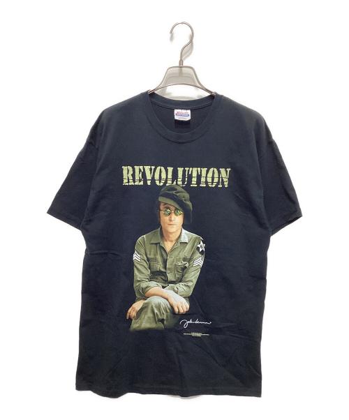 Hanes（ヘインズ）Hanes (ヘインズ) アーティストプリントTシャツ ブラック サイズ:Ｌの古着・服飾アイテム