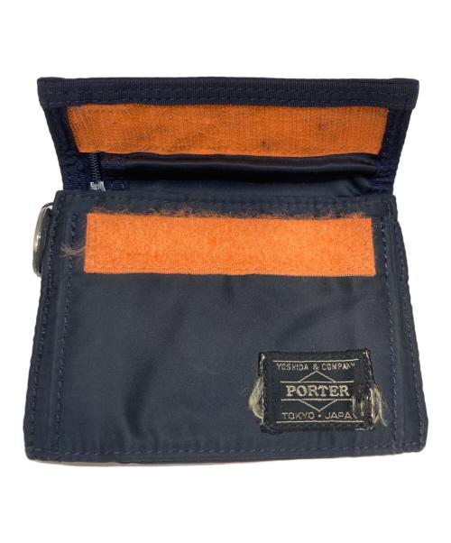 HEAD PORTER（ヘッドポーター）HEAD PORTER (ヘッドポーター) タンカー3つ折り財布 ネイビーの古着・服飾アイテム
