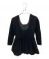 L'AUBE BLANC (ローブ ブラン) Balloon peplum Knit tops／バルーンペプラムニットトップス ブラック サイズ:FREE：8000円