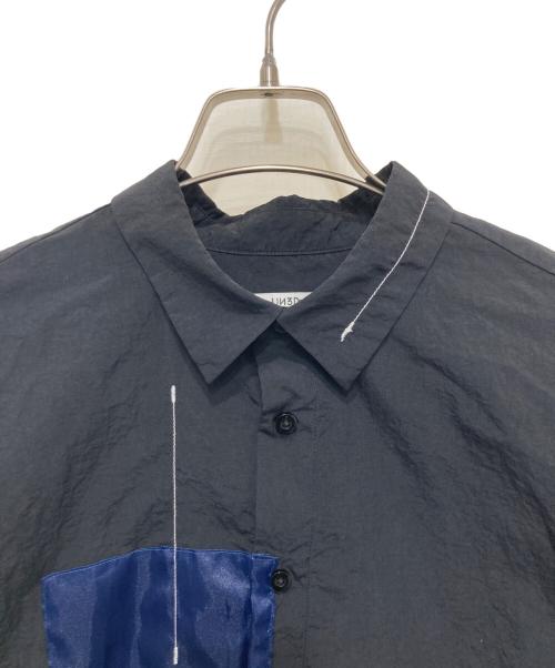 UN3D.（アンスリード）UN3D. (アンスリード) パッチワークシャツ ブラック サイズ:FREEの古着・服飾アイテム
