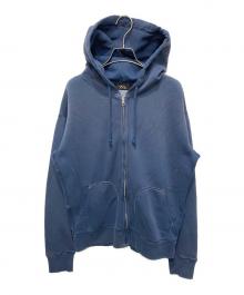 RRL（ダブルアールエル）の古着「USED加工 ジップ フーディ」｜ネイビー