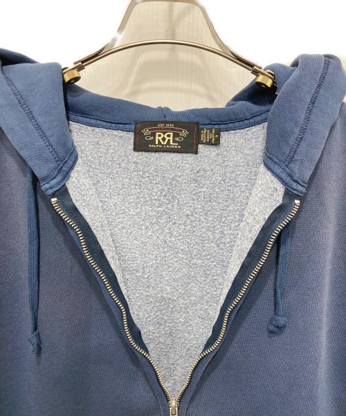 RRL（ダブルアールエル）RRL (ダブルアールエル) USED加工 ジップ フーディ ネイビー サイズ:Ⅿの古着・服飾アイテム