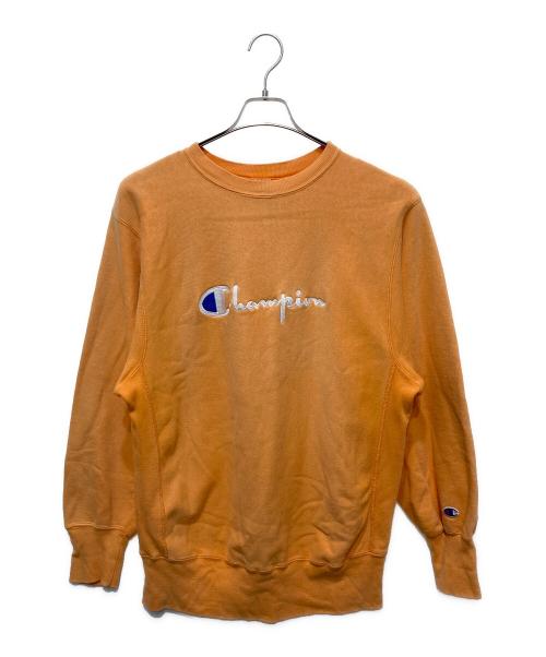 Champion REVERSE WEAVE（チャンピオン リバース ウィーブ）Champion REVERSE WEAVE (チャンピオン リバース ウィーブ) 90’sリバースウィーブスウェット オレンジ サイズ:XLの古着・服飾アイテム