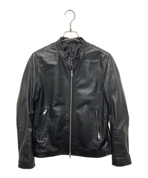 JOURNAL STANDARD（ジャーナルスタンダード）JOURNAL STANDARD (ジャーナルスタンダード) ラムレザーレザーライダースジャケット ブラック サイズ:Sの古着・服飾アイテム