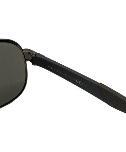 GUCCI（グッチ）GUCCI (グッチ) 2ブリッジサングラス グレー サイズ:63□14-135の古着・服飾アイテム
