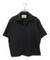 nano・universe（ナノ・ユニバース）の古着「EOS ポリエステルブッチャースキッパーシャツ」｜ブラック