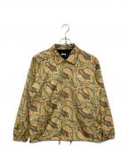 stussyステューシー）の古着「Paisley Coach JACKET」｜イエロー