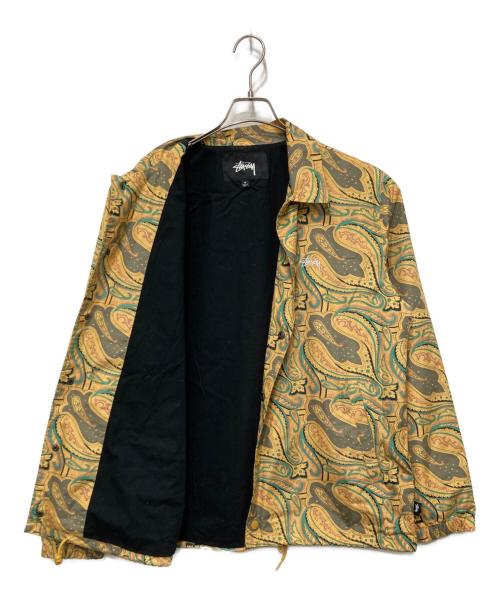 stussy（ステューシー）stussy (ステューシー) Paisley Coach JACKET イエロー サイズ:Mの古着・服飾アイテム