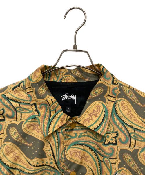 stussy（ステューシー）stussy (ステューシー) Paisley Coach JACKET イエロー サイズ:Mの古着・服飾アイテム