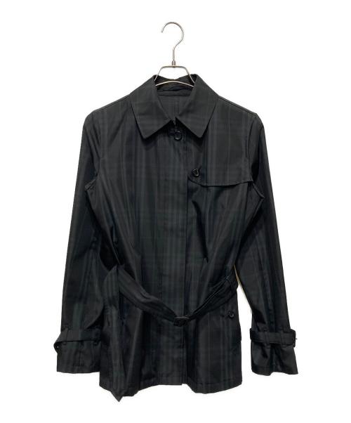 BURBERRY LONDON（バーバリーロンドン）BURBERRY LONDON (バーバリーロンドン) ショートトレンチコート ブラック サイズ:40の古着・服飾アイテム