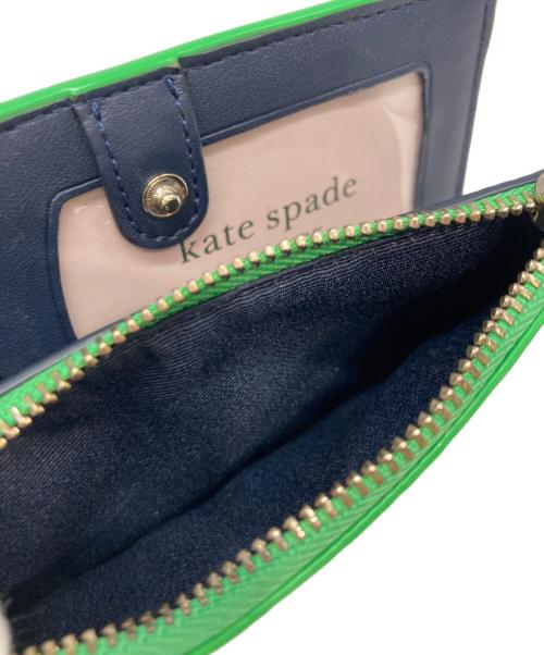 Kate Spade（ケイトスペード）Kate Spade (ケイトスペード) 2つ折り財布 グリーンの古着・服飾アイテム