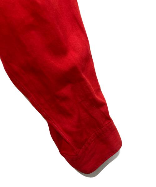 COMME des GARCONS HOMME（コムデギャルソン オム）COMME des GARCONS HOMME (コムデギャルソン オム) ペイズリー柄オープンカラーシャツ レッド サイズ:FREEの古着・服飾アイテム