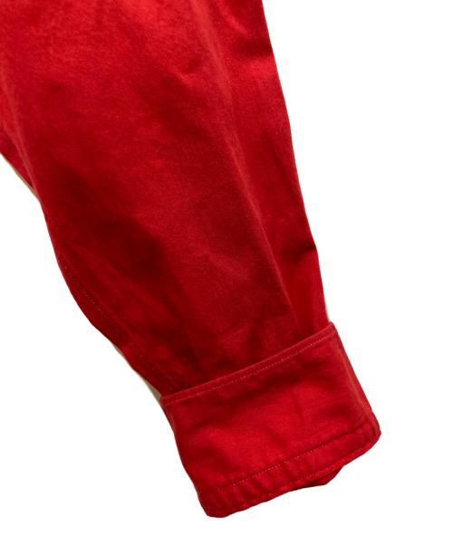 COMME des GARCONS HOMME（コムデギャルソン オム）COMME des GARCONS HOMME (コムデギャルソン オム) ペイズリー柄オープンカラーシャツ レッド サイズ:FREEの古着・服飾アイテム