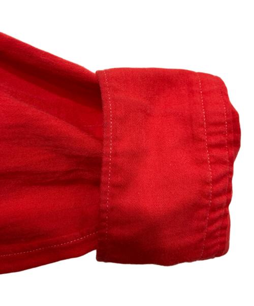 COMME des GARCONS HOMME（コムデギャルソン オム）COMME des GARCONS HOMME (コムデギャルソン オム) ペイズリー柄オープンカラーシャツ レッド サイズ:FREEの古着・服飾アイテム