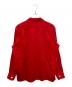 COMME des GARCONS HOMME (コムデギャルソン オム) ペイズリー柄オープンカラーシャツ レッド サイズ:FREE：18000円