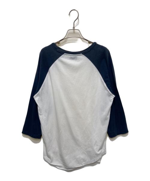 stussy（ステューシー）stussy (ステューシー) ラグランTシャツ ホワイト サイズ:Ⅿの古着・服飾アイテム