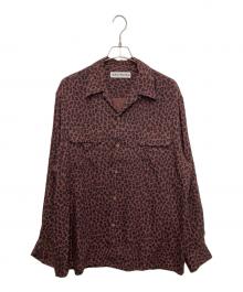 WACKO MARIA（ワコマリア）の古着「LEOPARD OPEN COLLAR SHIRT L/S  (HAWAIIAN SHIRT L/S TYPE-2 )」｜ブラウン