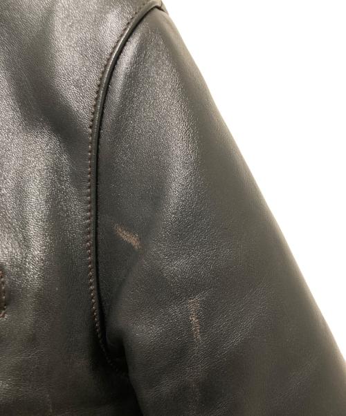 Y'2LEATHER（ワイツーレザー）Y'2LEATHER (ワイツーレザー) ホースハイドレザージャケット ブラック サイズ:40の古着・服飾アイテム