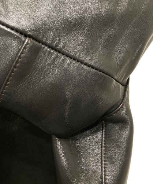 Y'2LEATHER（ワイツーレザー）Y'2LEATHER (ワイツーレザー) ホースハイドレザージャケット ブラック サイズ:40の古着・服飾アイテム
