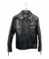 Y'2LEATHER（ワイツーレザー）の古着「ホースハイドレザージャケット」｜ブラック