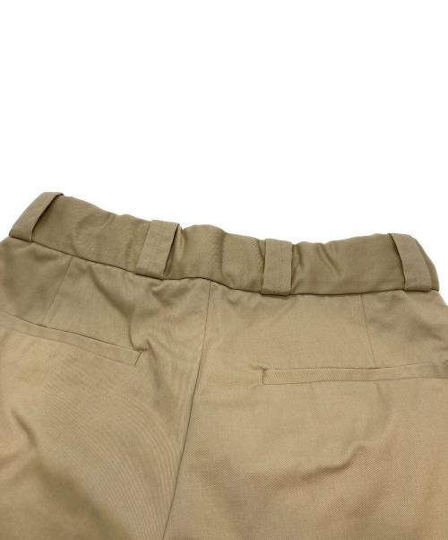 CAHLUMN（カウラム）CAHLUMN (カウラム) TC Twill 1 Tuck Pants ベージュ サイズ:XLの古着・服飾アイテム