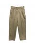 CAHLUMN（カウラム）の古着「TC Twill 1 Tuck Pants」｜ベージュ