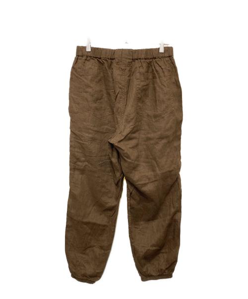 CAHLUMN（カウラム）CAHLUMN (カウラム) リネンジムパンツ ブラウン サイズ:XLの古着・服飾アイテム