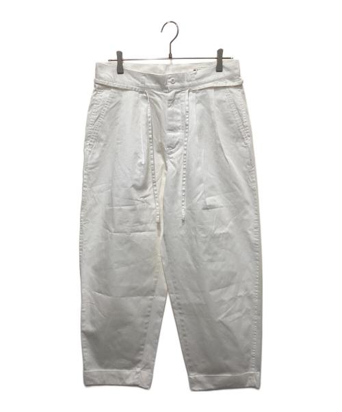 CAHLUMN（カウラム）CAHLUMN (カウラム) 80/3 チノパンツ ホワイト サイズ:Ⅿの古着・服飾アイテム