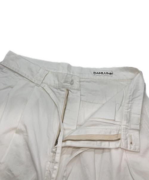 CAHLUMN（カウラム）CAHLUMN (カウラム) 80/3 チノパンツ ホワイト サイズ:Ⅿの古着・服飾アイテム