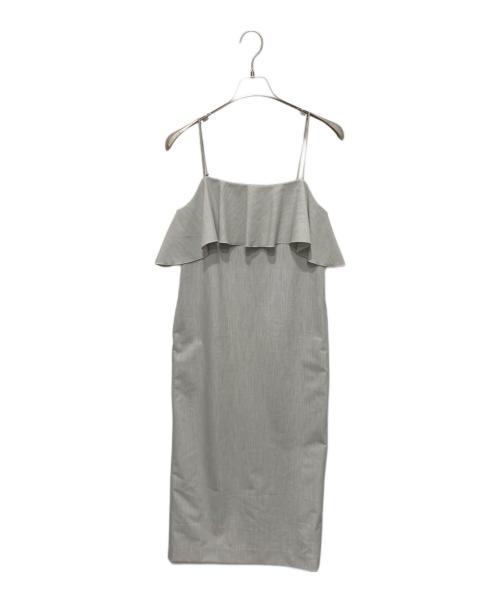 La boutique BonBon（ラブティックボンボン）La boutique BonBon (ラブティックボンボン) ラッフルキャミワンピース グレー サイズ:FREEの古着・服飾アイテム