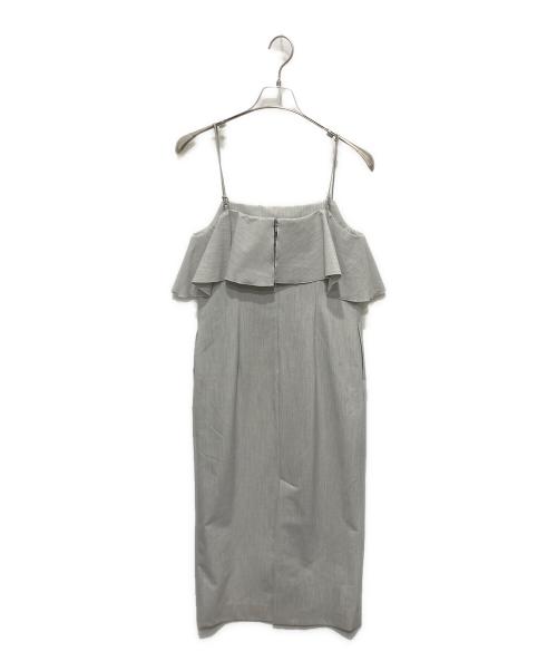 La boutique BonBon（ラブティックボンボン）La boutique BonBon (ラブティックボンボン) ラッフルキャミワンピース グレー サイズ:FREEの古着・服飾アイテム