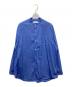 Graphpaper（グラフペーパー）の古着「Broad L/S Oversized Band Collar Shirt」｜ブルー