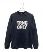 mout recon tailorマウトリーコンテーラー）の古着「MOUT TRNG Sweat Shirt／マウト トレーニング スウェットシャツ」｜ブラック