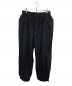 Stripes For Creativeストライプ フォー クリエイティブ）の古着「WIDE TAPERED EASY PANTS」｜ブラック
