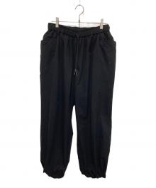 Stripes For Creative（ストライプ フォー クリエイティブ）の古着「WIDE TAPERED EASY PANTS」｜ブラック