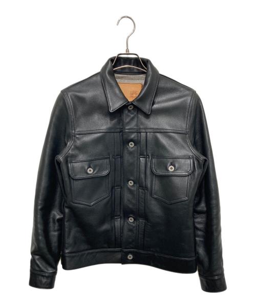 Y'2 leather（ワイツーレザー）Y'2 leather (ワイツーレザー) UNIQUE JEAN STORE レザージャケット ブラック サイズ:36の古着・服飾アイテム