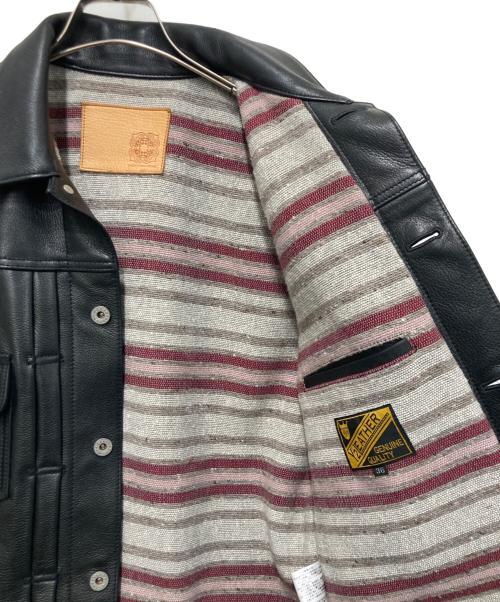 Y'2 leather（ワイツーレザー）Y'2 leather (ワイツーレザー) UNIQUE JEAN STORE レザージャケット ブラック サイズ:36の古着・服飾アイテム