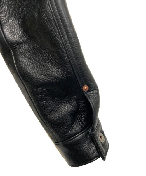 Y'2 leather（ワイツーレザー）Y'2 leather (ワイツーレザー) UNIQUE JEAN STORE レザージャケット ブラック サイズ:36の古着・服飾アイテム