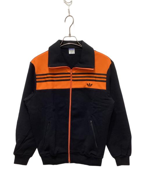 adidas（アディダス）adidas (アディダス) 70~80sセットアップジャージ ブラック×オレンジ サイズ:4の古着・服飾アイテム