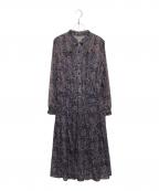 ROCHASロシャス）の古着「ペイズリーシフォンワンピース ROCHAS」｜グレー