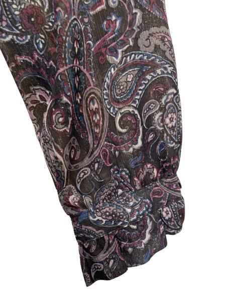 ROCHAS（ロシャス）ROCHAS (ロシャス) ペイズリーシフォンワンピース ROCHAS グレー サイズ:FREEの古着・服飾アイテム