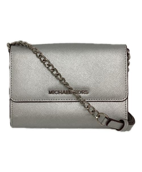 MICHAEL KORS（マイケルコース）MICHAEL KORS (マイケルコース) ショルダーバッグ シルバーの古着・服飾アイテム