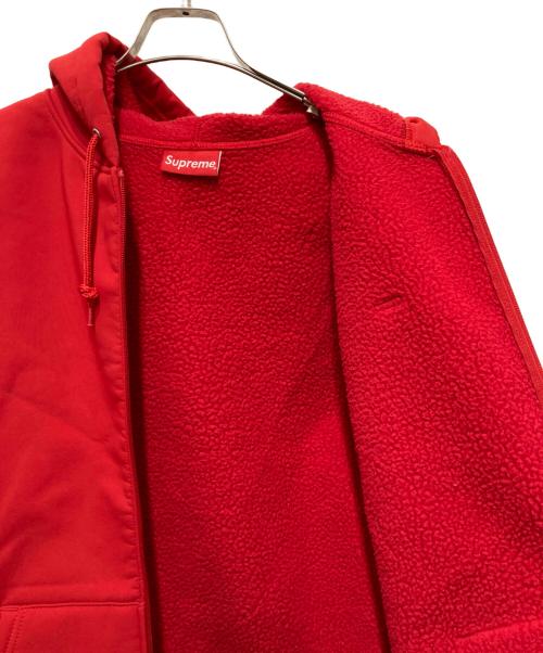SUPREME（シュプリーム）Supreme (シュプリーム) WINDSTOPPER Zip Up Hooded Sweatshirt レッド サイズ:Ⅼの古着・服飾アイテム