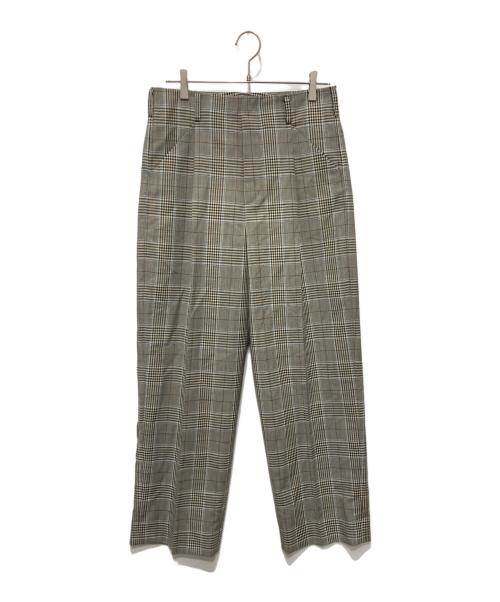 TOMORROW LAND（トゥモローランド）TOMORROW LAND (トゥモローランド) シェットランドトロピカル プリーツパンツ グレー サイズ:Ｓの古着・服飾アイテム