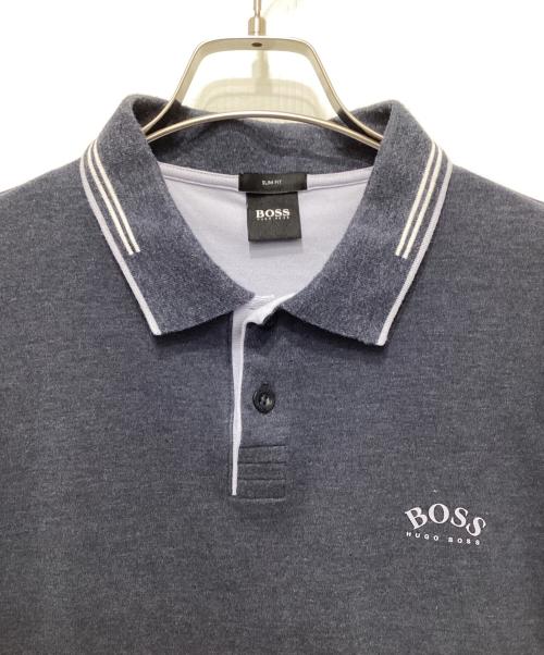 HUGO BOSS（ヒューゴ ボス）HUGO BOSS (ヒューゴ ボス) ポロシャツ ネイビー サイズ:Ｌの古着・服飾アイテム
