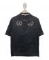 MCQ（マックキュー）の古着「刺繍オープンカラーシャツ」｜ブラック