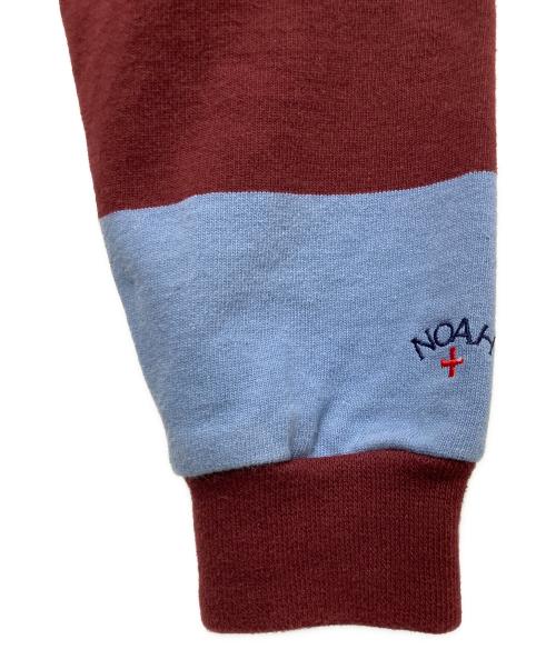 Noah（ノア）Noah (ノア) コットンボーダーカーディガン ブラウン×ブルー サイズ:Ⅼの古着・服飾アイテム