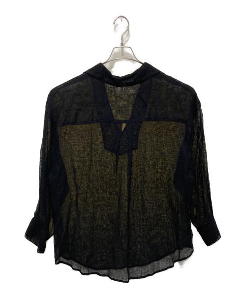 JOURNAL STANDARD（ジャーナルスタンダード）JOURNAL STANDARD (ジャーナルスタンダード) リネンメッシュシャツ ブラック サイズ:FREEの古着・服飾アイテム